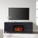 Front Zoom. Camden&Wells - Yarmouth Log Fireplace TV Stand for Most TVs up to 75" - Obsidian.