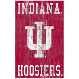 Fan Creations - Indiana Hoosiers 11'' x 19'' Heritage Distressed Logo Sign - Multicolor