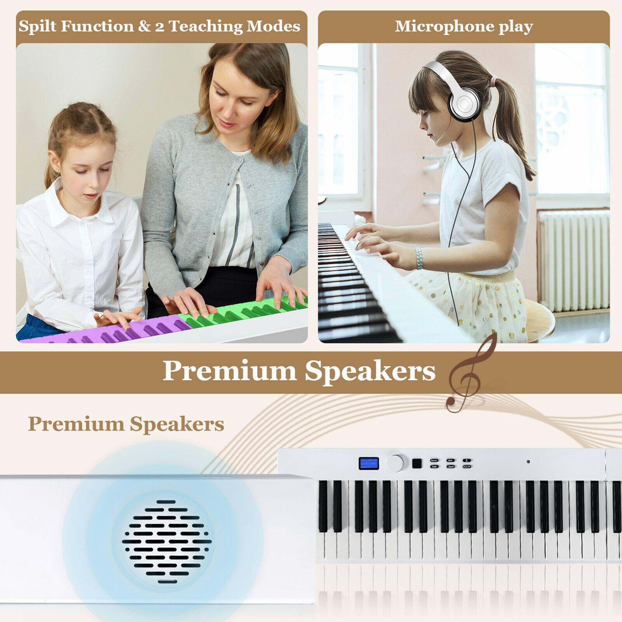 Split Function & 2 Teaching Modes  
Microphone play  
Premium Speakers
