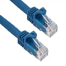 Front. Sanoxy - SANOXY Cables and Adapters; 20ft Cat6a 600 MHz UTP Snagless Ethernet Network Patch Cable, Blue - Blue.