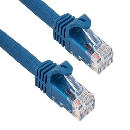 Front. Sanoxy - SANOXY Cables and Adapters; 100ft Cat6a 600 MHz UTP Snagless Ethernet Network Patch Cable, Blue - Blue.