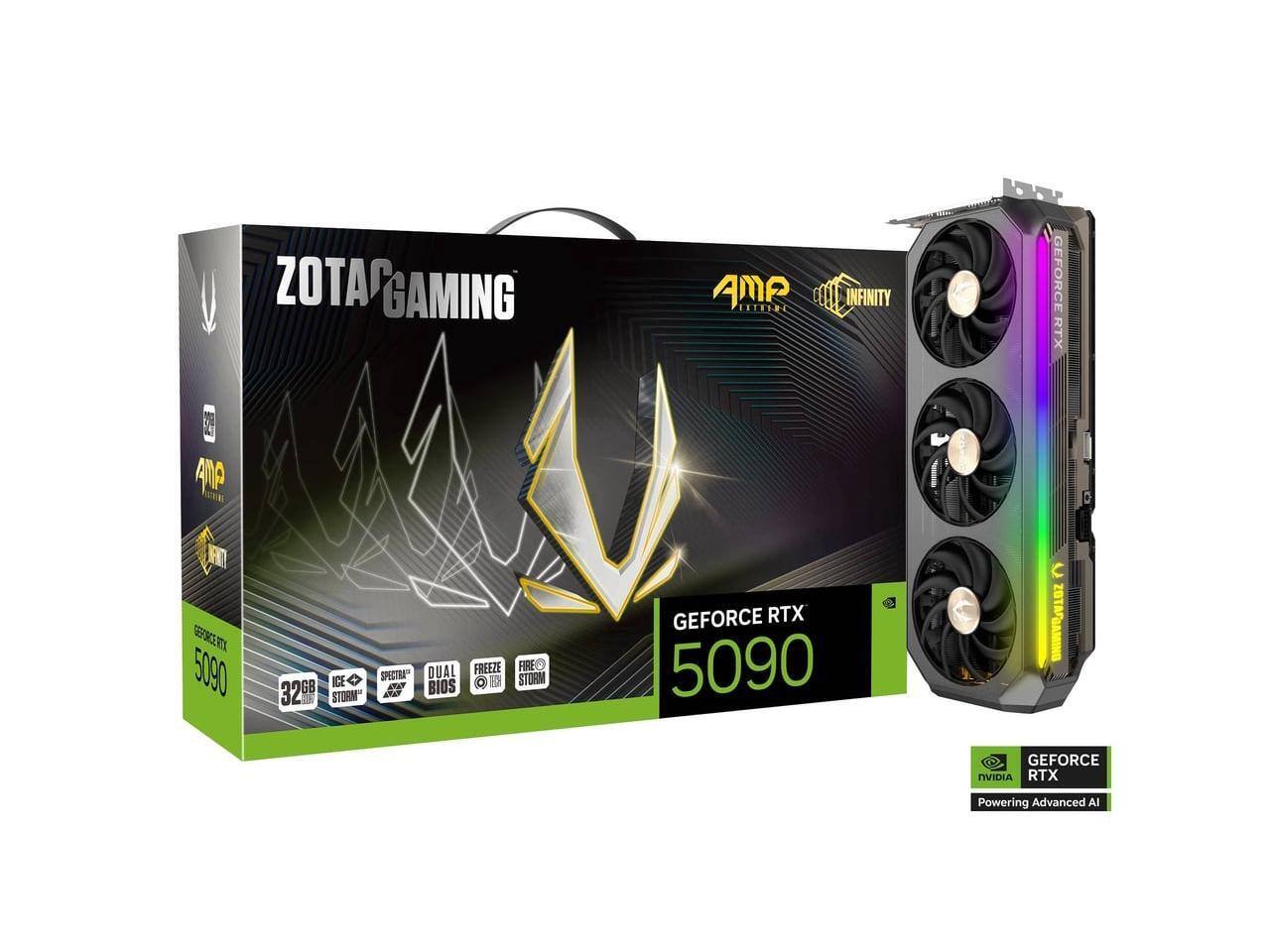 ZOTAC AMP Extreme INFINITY GeForce RTX 5090 32GB GDDR7 PCI Express