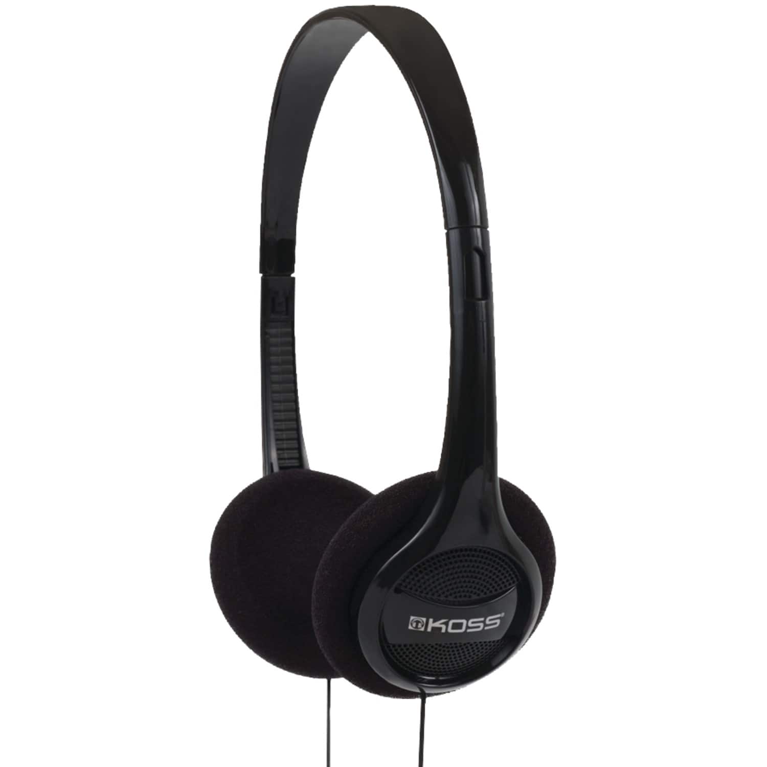 Koss - KPH7 Wired On-Ear Lightweight Headphones, 3.5mm Connector, Dual-Entry Cord - Black