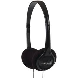 Koss - KPH7 Wired On-Ear Lightweight Headphones, 3.5mm Connector, Dual-Entry Cord - Black