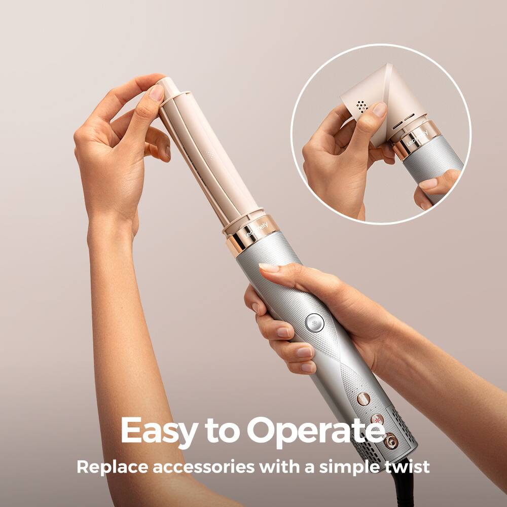 Easy to Operate  
Replace accessories with a simple twist