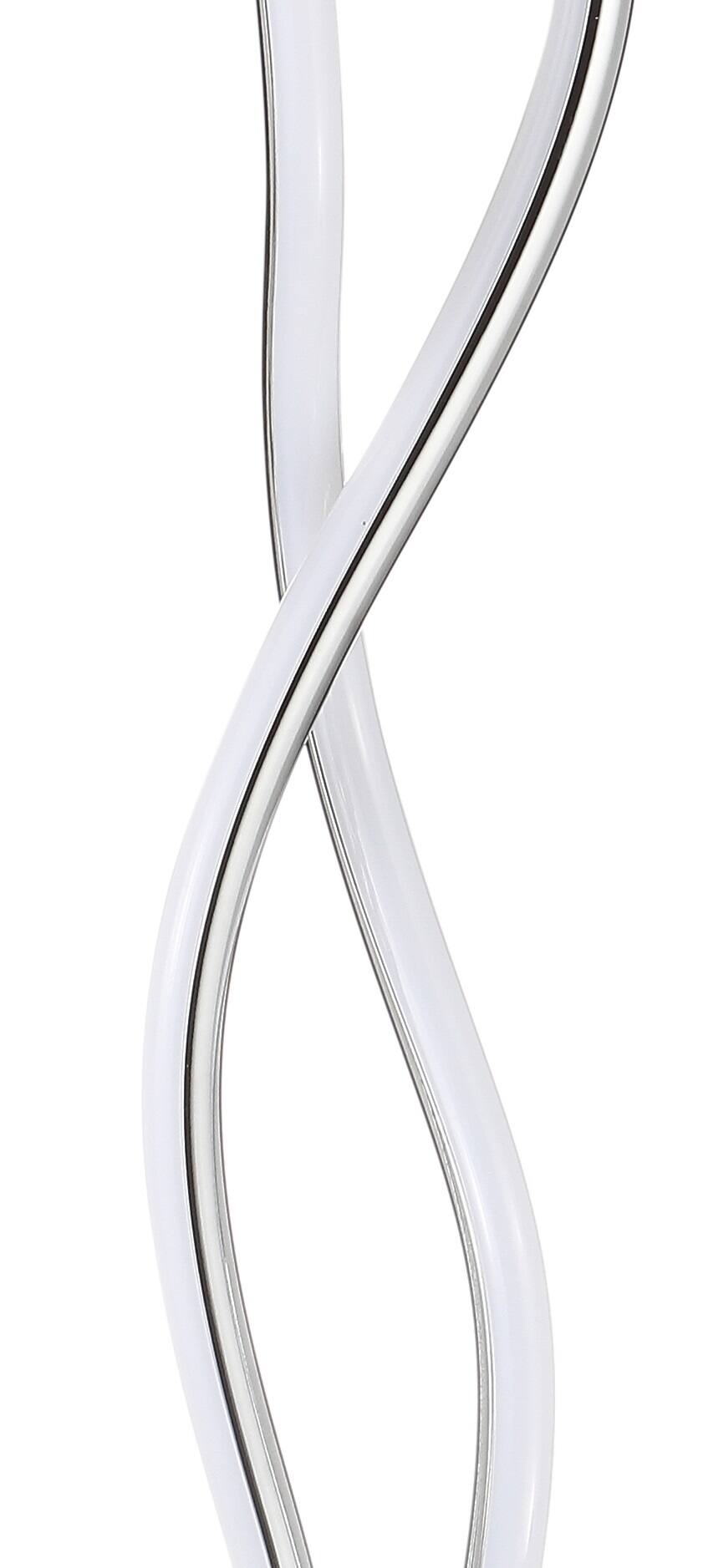 Alt View 6. Jonathan Y - Cairo 26.25" LED Integrated Table Lamp, Chrome - Chrome.