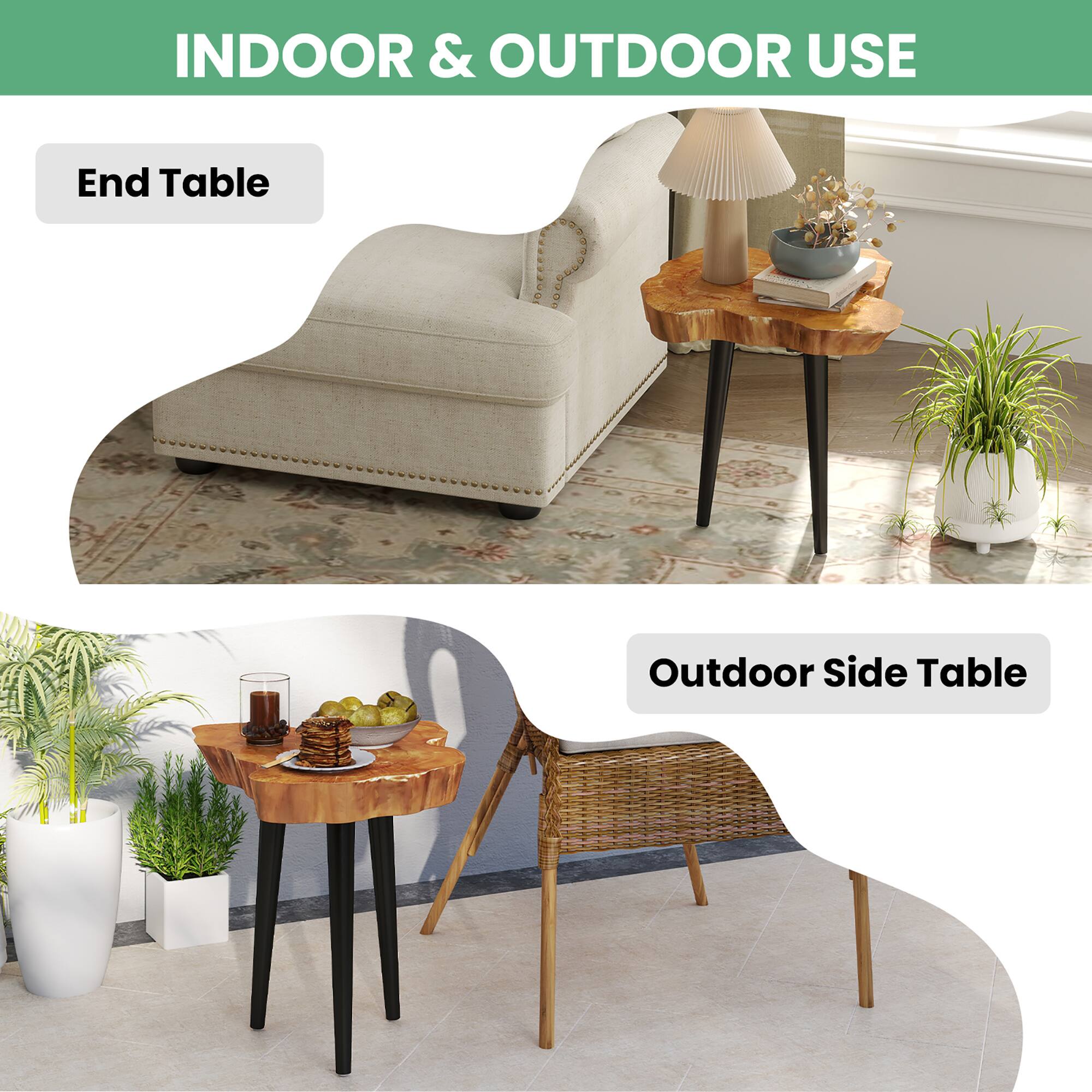 INDOOR & OUTDOOR USE

End Table

Outdoor Side Table