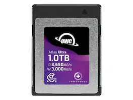 OWC - 1TB Atlas Ultra CFexpress B 4.0 Card - 3000MB/s Write, 3650MB/s Read - RED Certified, TAA (OWCCFXB4U01000)
