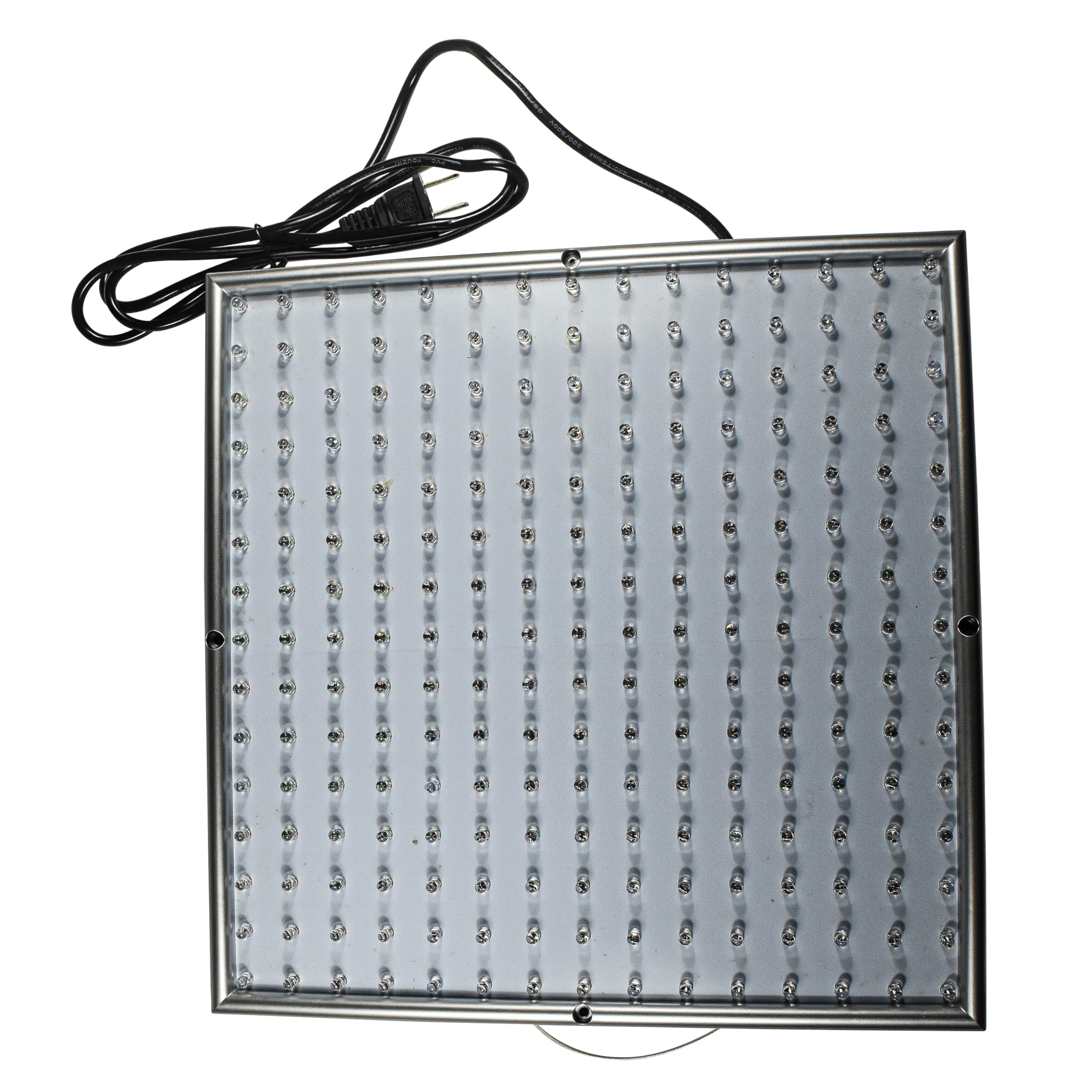 Alt View 1. HQRP - Dual Spectrum 225-LED Hydroponic Grow Light Panel 14 W Indoor Plant Lamp 12 in Square.