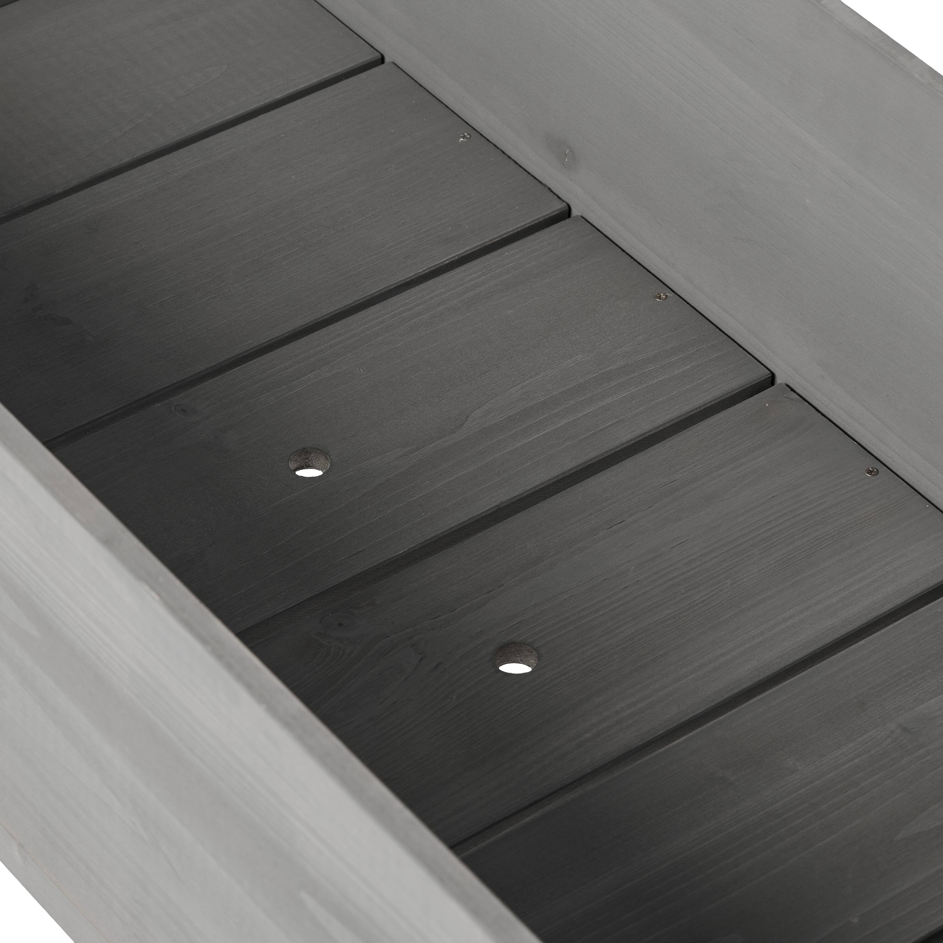 Alt View 5. PAIHOME - Natural Solid Wood Raised Garden Bed with Legs, Elevated Planter Box for Outdoor Plants Fruits Vegetables - 40x20x31 Inch - Grey.