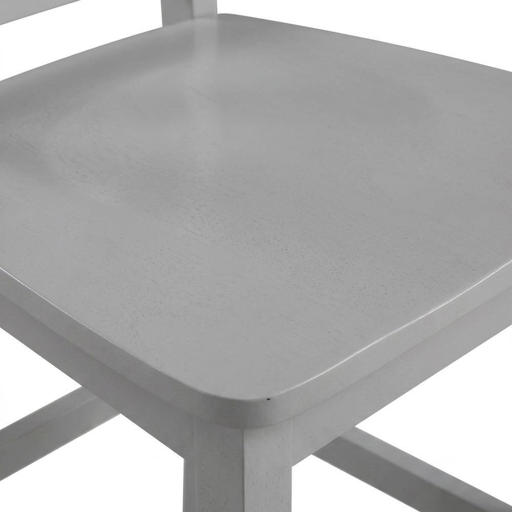 Alt View 3. FurniFact - Counter Height Bar Stool Set with X-Back Design in Stylish Finish - Gray.