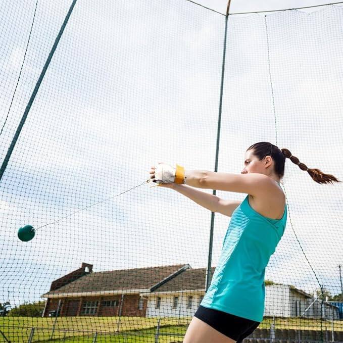 Alt View 1. Amber Sporting Goods - Leather Hand Hammer Throw Glove - Left Handed, Small - White.