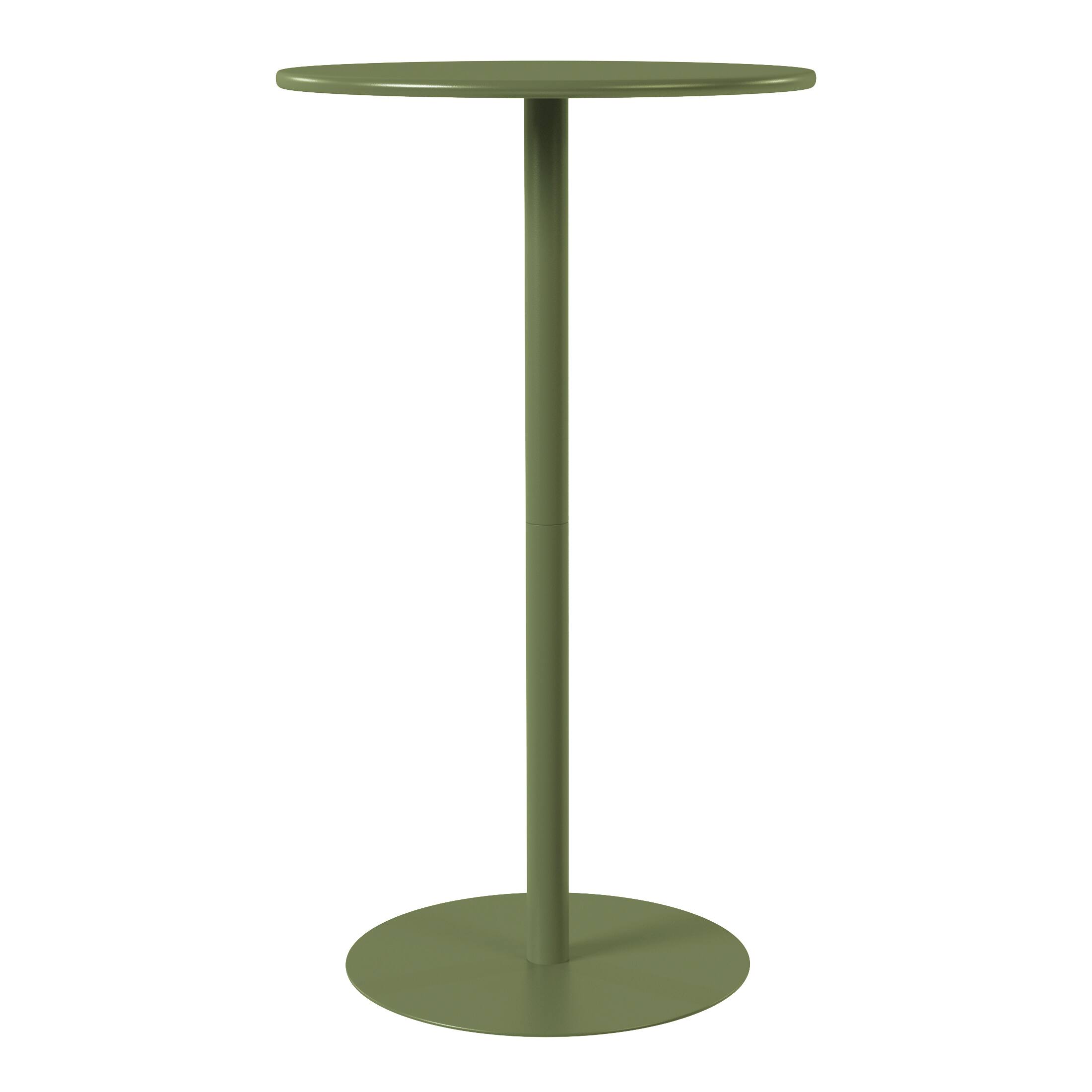 Front. WestinTrends - WestinTrends Playa 41.25" Adjustable Metal Round Bar Height Table - Olive Green.