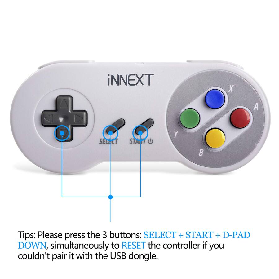 HM 1810 2.4 Ghz Wireless Usb Controller Compatible With Snes Games ...
