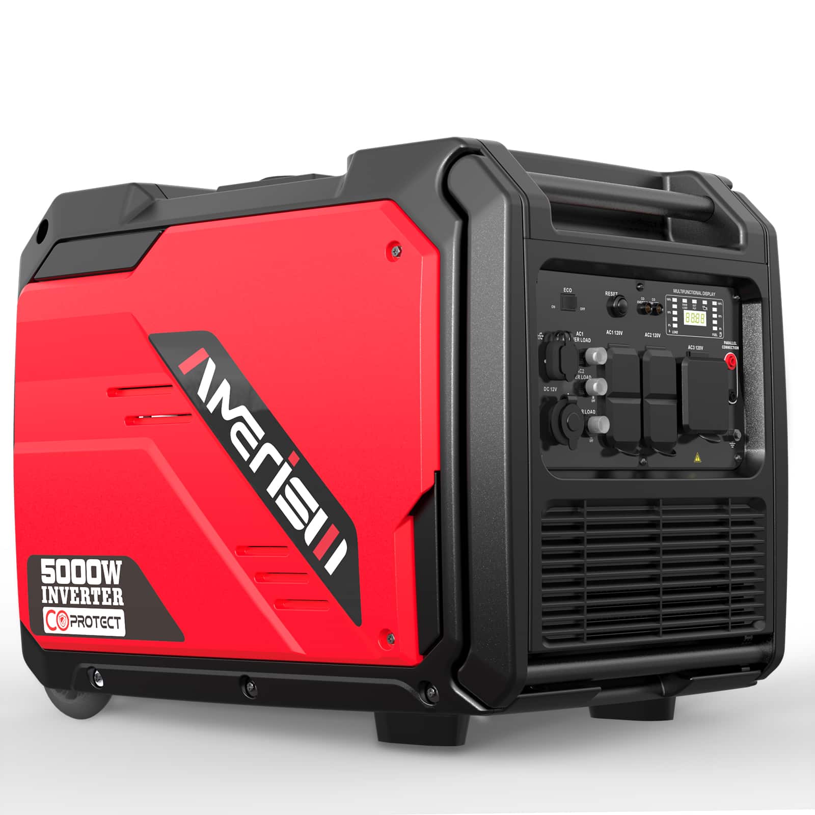 AMERISUN - 5000W Gas Inverter Generator,CO Sensor,RV Ready 30A Outlet,Parallel Capable for Home Backup & Camping Power - Red price history on PriceWatchPro
