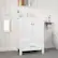Alt View 6. U-HOMY - Modern Bathroom Vanity with Ceramic Sink, Soft-Close Storage Cabinet and Drawer, Glossy Countertop, White - 24"x18".