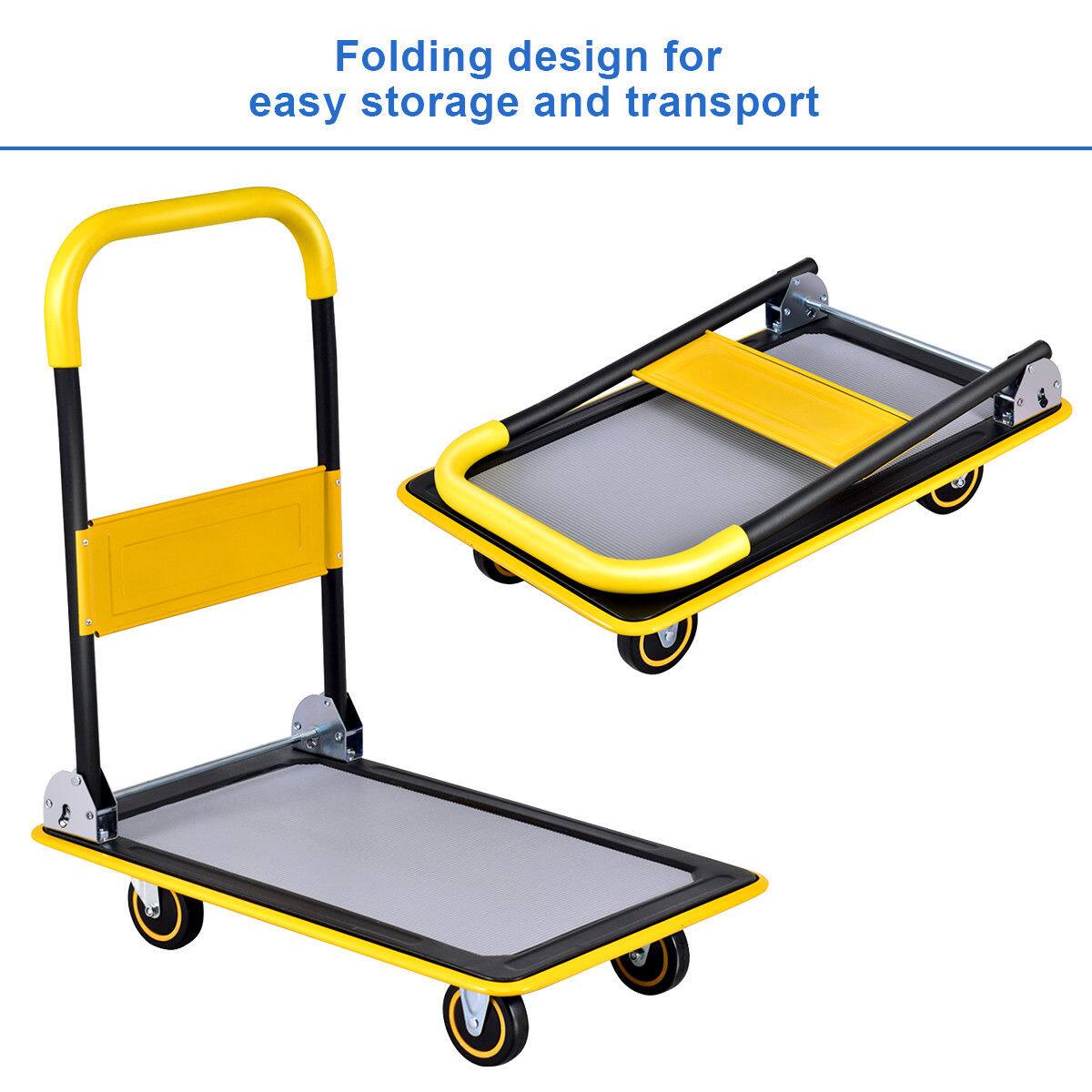 Folding design for easy storage and transportation.
