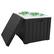 Alt View 6. Sunnydaze - 9-Gallon Outdoor Polypropylene Resin Cooler Box - Black.