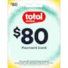 $80 Total Wireless Payment Card. For use with Total Wireless Account to purchase Total Wireless products or service. Terms apply, please see reverse for details.