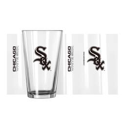 Logo Brands - Chicago White Sox 16oz. Team Wordmark Game Day Pint Glass - Multicolor
