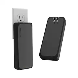 Pocket Juice - Endurance AC, 20,000mAh Portable Power Bank with Built-In Wall Plug - Black