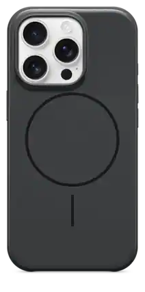 Front. Beats - iPhone 16 Pro Case with MagSafe - Midnight Black.