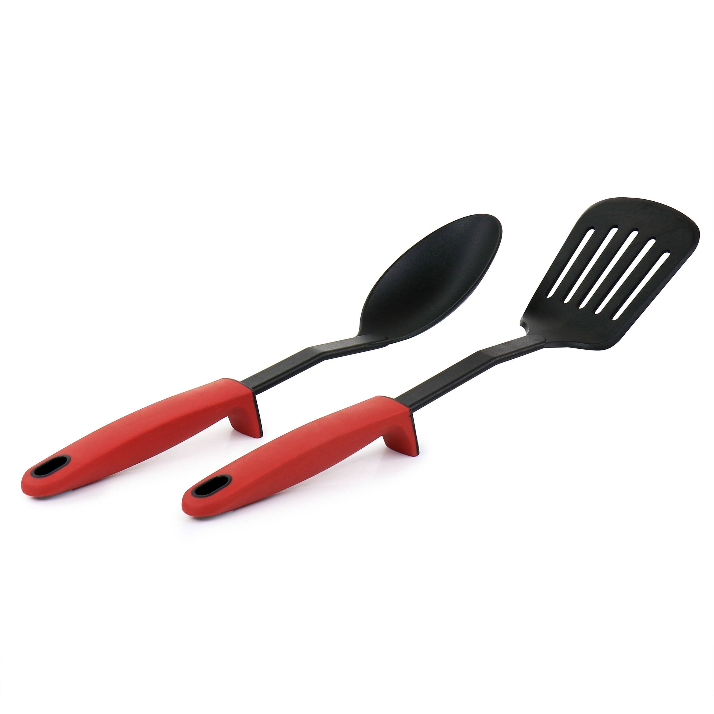 Alt View 2. Oster - Oster 7 Piece Non Stick Aluminum Cookware Set in Red - Red.