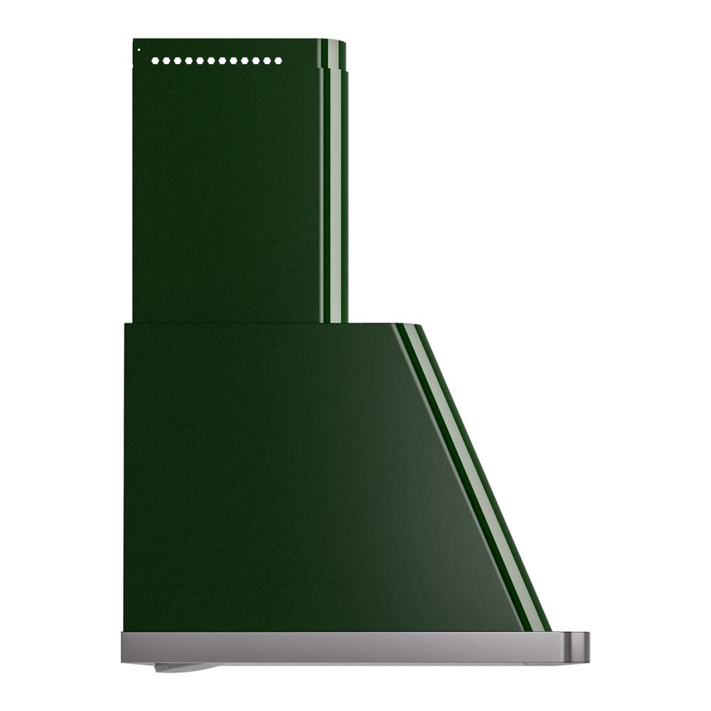 Alt View 3. ILVE - ILVE Majestic II 40 inch Ducted Wall Mount Range Hood with 600 CFM (Emerald Green) - Emerald Green.