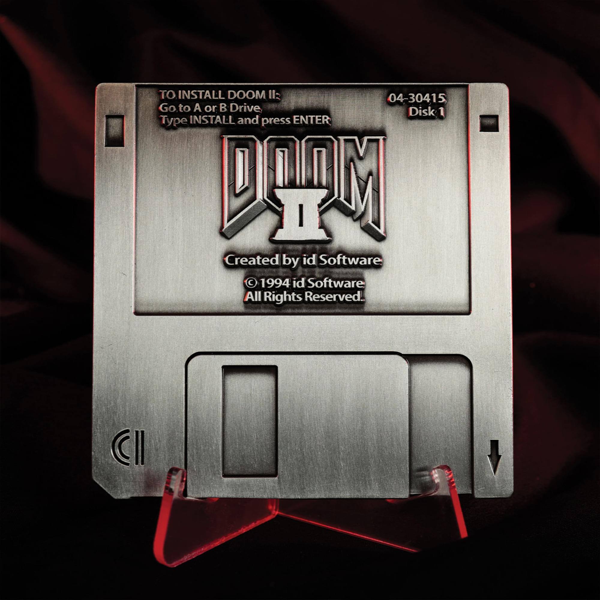 TO INSTALL DOOM II:  
Go to A or B Drive, Disk 1  
Type INSTALL and press ENTER  

Created by id Software  
© 1994 id Software All Rights Reserved.  

04-30415  
Disk 1