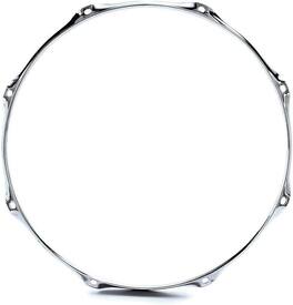 Gibraltar Hardware - 15" 8 Lug Batter Hoop, 2.3mm Heavy Duty Chrome Drum Hoop for Tom Drums, Provides Consistent Shape & Even Tension