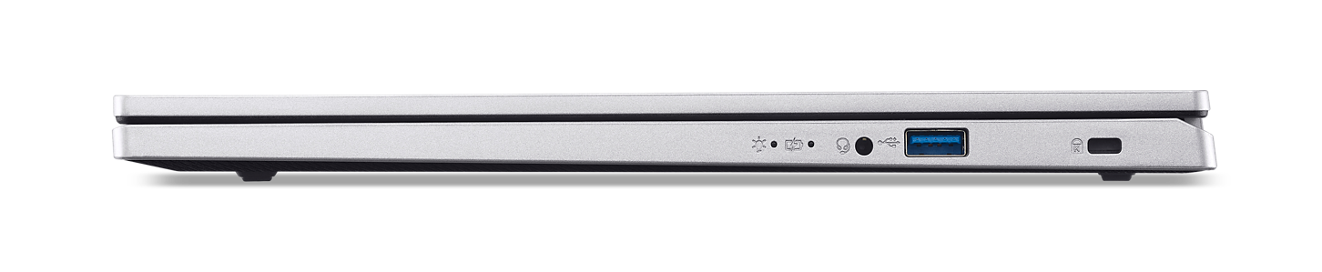 Alt View 4. Acer - Aspire Go 15 AI Ready Laptop – 15.6" FHD IPS Touch Intel Core i7-13620H 16GB DDR5 1TB SSD W11H AG15-71PT - Silver.