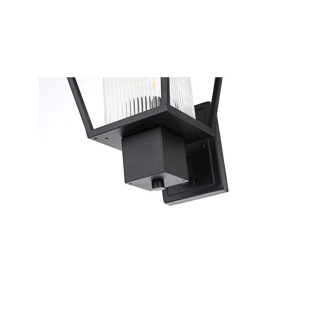 Alt View 3. Elegant Lighting - Gaul 7 inch Outdoor Pendant in Black - Black.