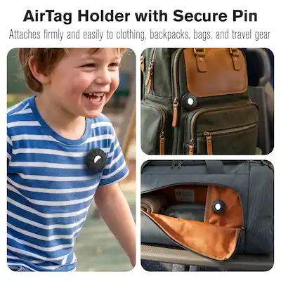 airtag for kids backpack Holder for 2 Pack in glow Vena 1 Pack For Apple