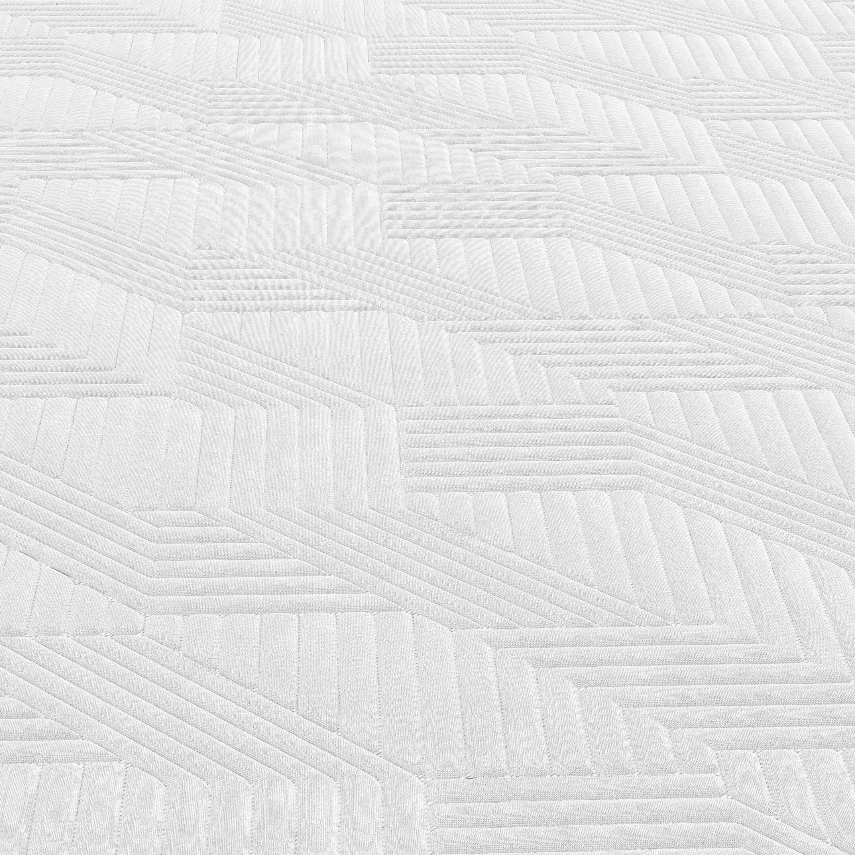 Alt View 7. Nautica - Restore Full Size Medium-Firm Hybrid Innerspring 10" Bed-In-A-Box Mattress - WHITE/BLUE.