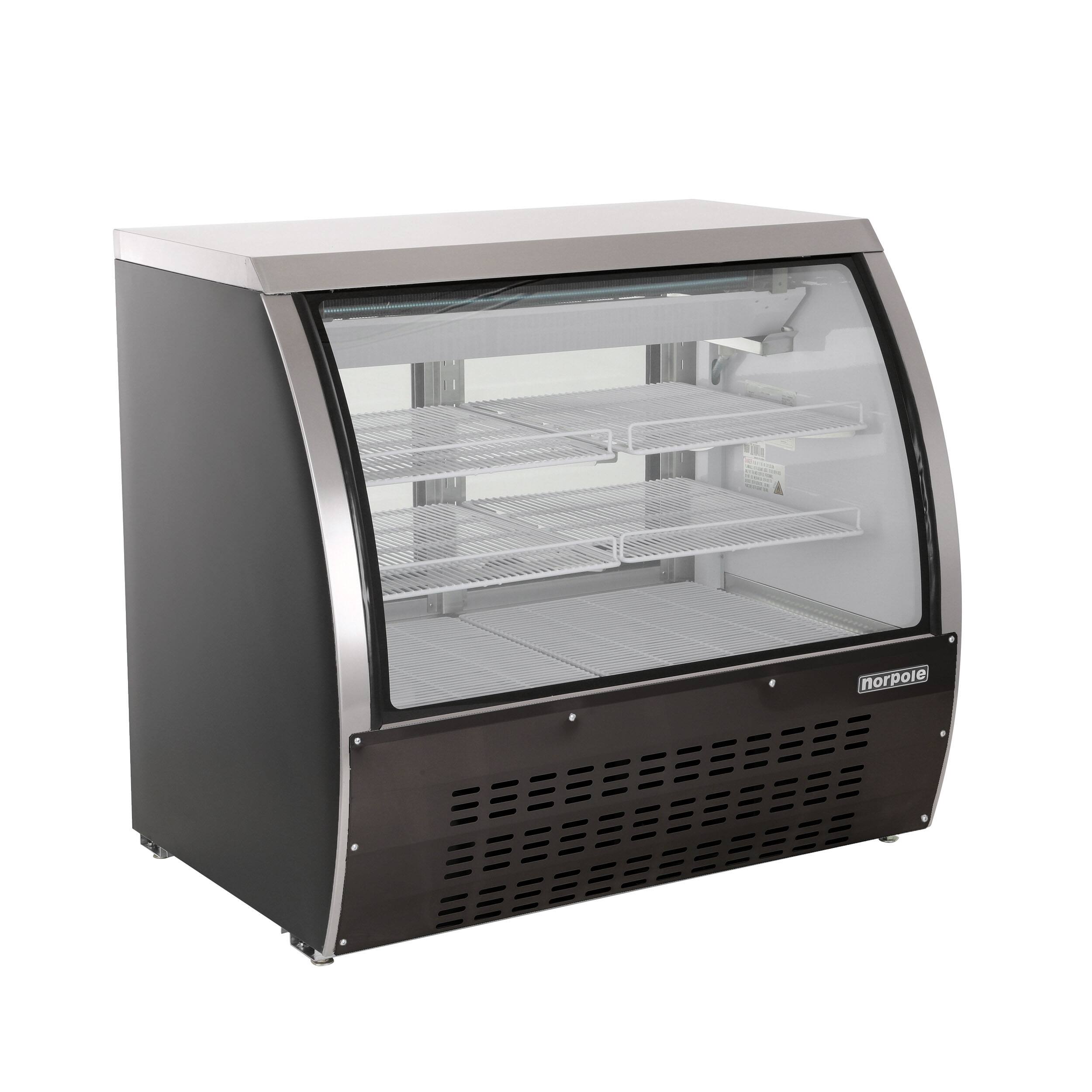 Alt View 4. Magic Chef - Commercial 48 in. 18 cu. ft. Specialty Refrigerated Case in Black Stainless - Stainless Steel.