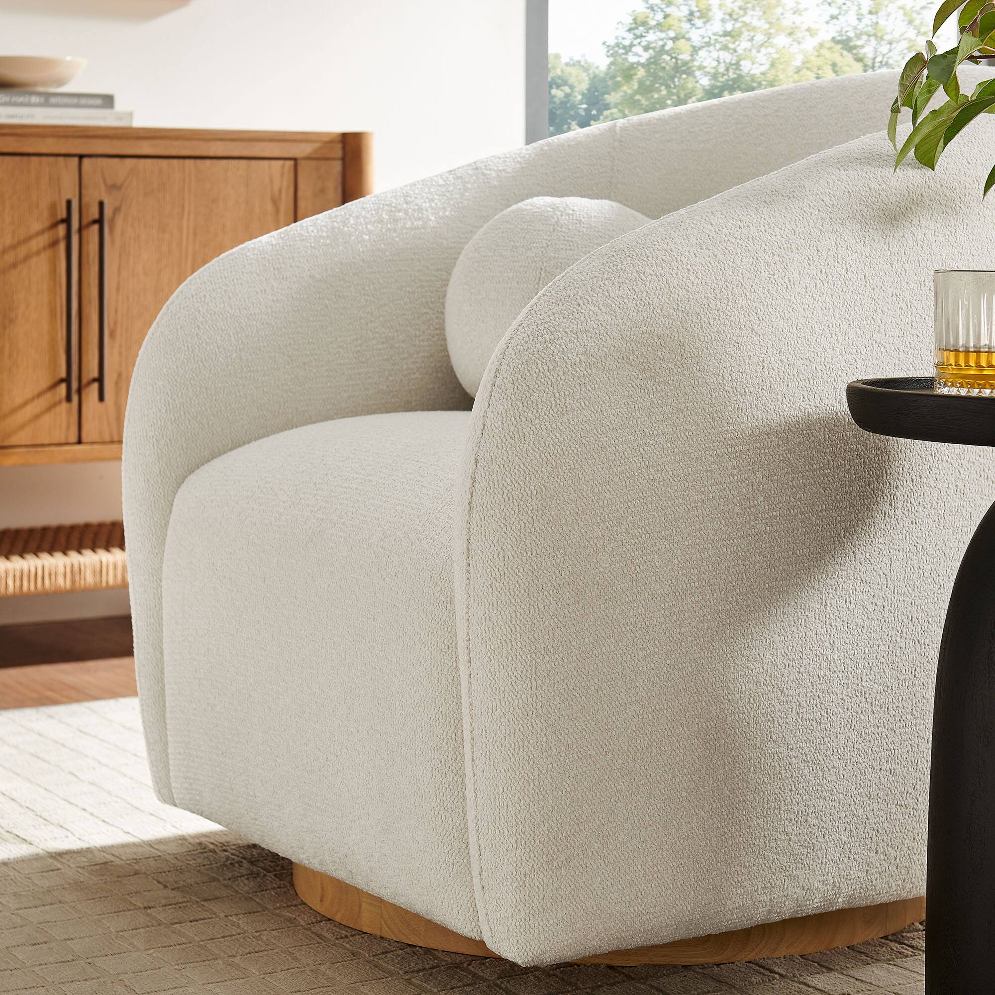 Alt View 2. Modway - Holland Swivel Armchair by Modway - Cream.