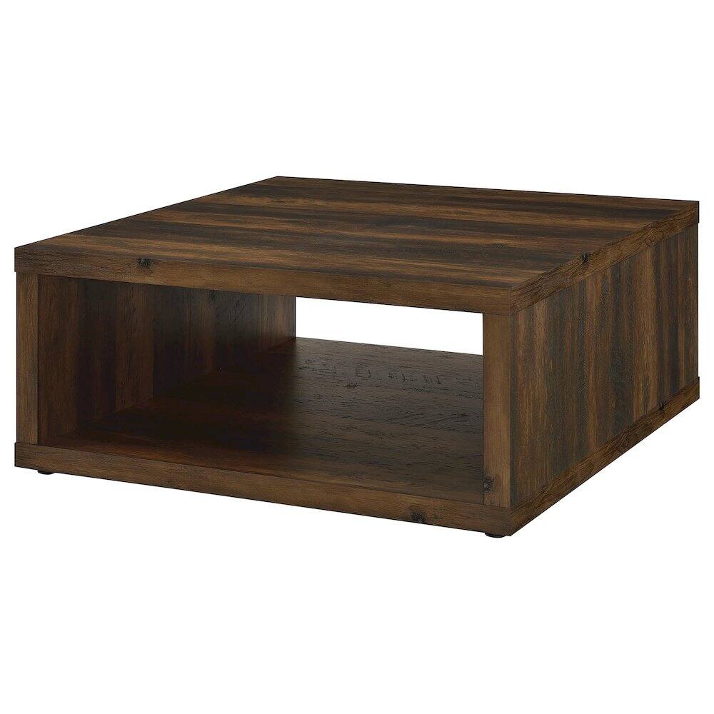Alt View 4. Coaster Co. of America - Frisco Square Engineered Wood Coffee Table Dark Pine - Green.