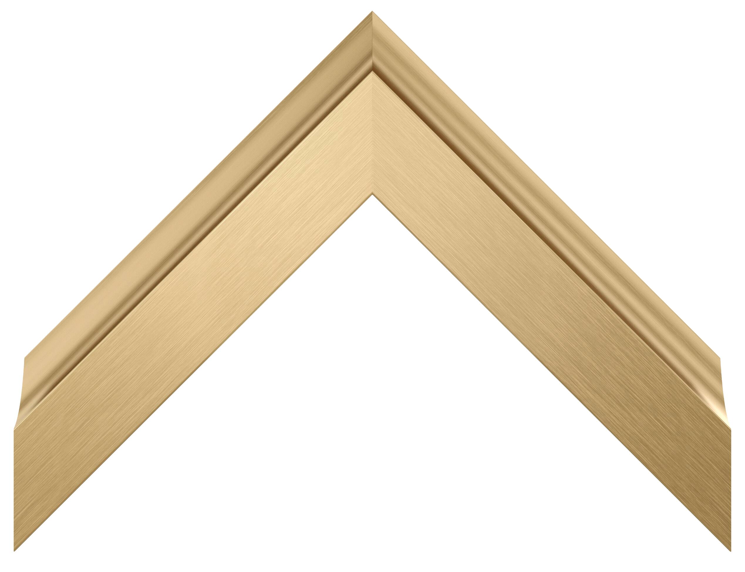 Alt View 11. Deco TV Frames - Alloy Scoop Bezel for Samsung The Frame TV - 75" - Pale Gold.