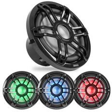 Front. NVX - 10" V-Series Single 4-ohm Marine Subwoofer with LED Lighting - Black.