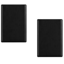 Acoustic Audio by Goldwood - SLM1B Mountable On Wall Slim Speakers Home Theater Wired Pair Pack - Black