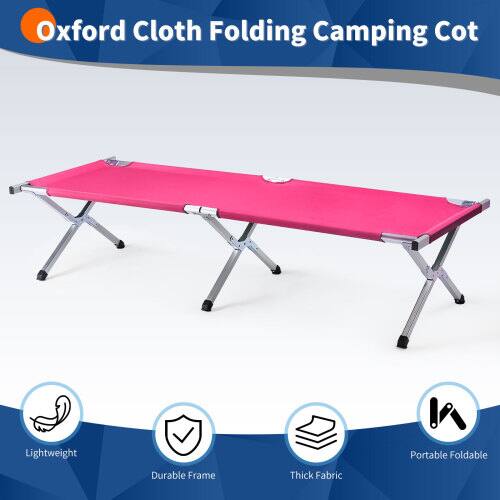 Oxford Cloth Folding Camping Cot

- Lightweight
- Durable Frame
- Thick Fabric
- Portable Foldable