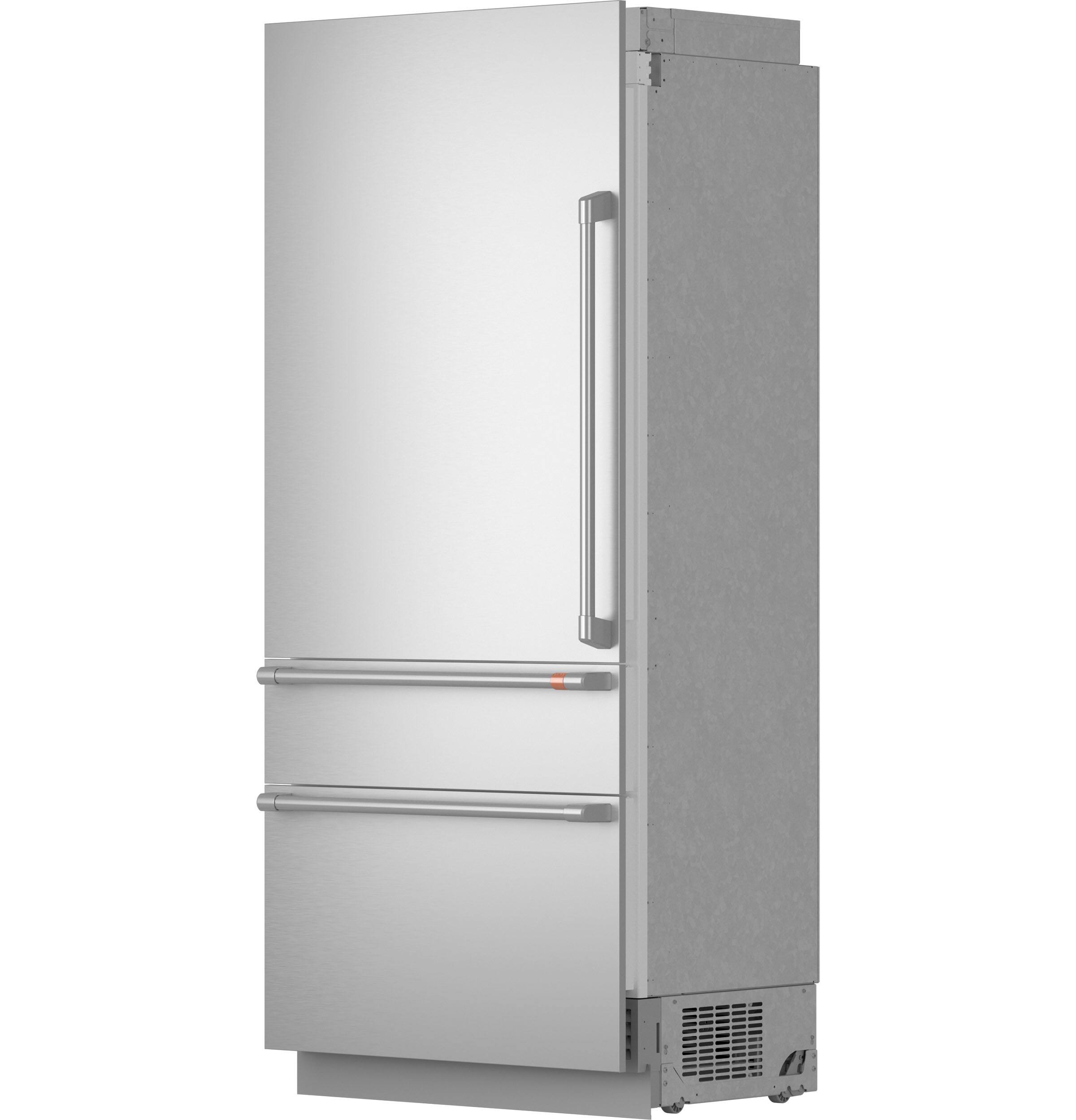 Alt View 35. Café - 36 in. Wide 20.1 Cu. Ft. Smart Integrated Bottom-Freezer Built-In Counter-Depth Refrigerator - Left Swing - Custom Panel Ready.
