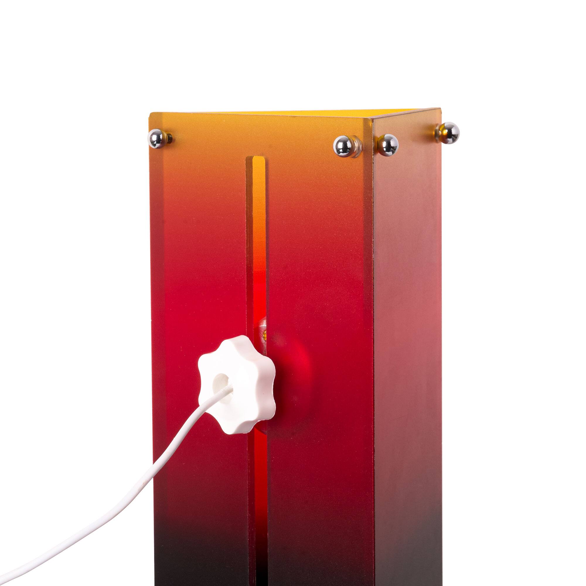 Alt View 1. E.P. Light - Sunrise & Sunset Triangle Table Lamp - MULTICOLOR.