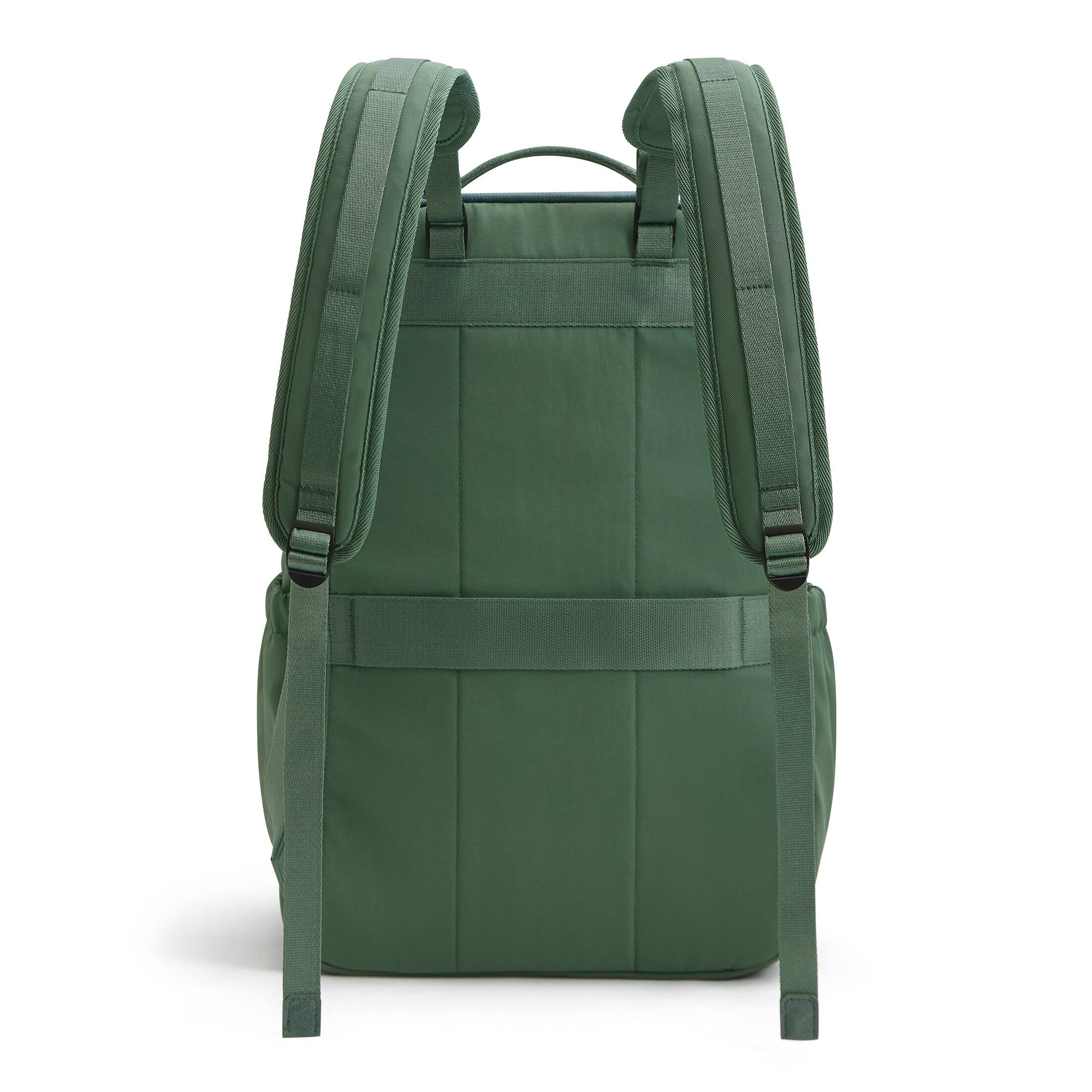 Back. Bagsmart - Moss 22L Backpack, 180° Full-Opening Work & Commute Daypack with 15.6" Laptop Sleeve for Daily Use - Fern Green.