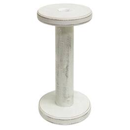 BreeBe - Farmhouse Spool Candle holder 9.5" - White