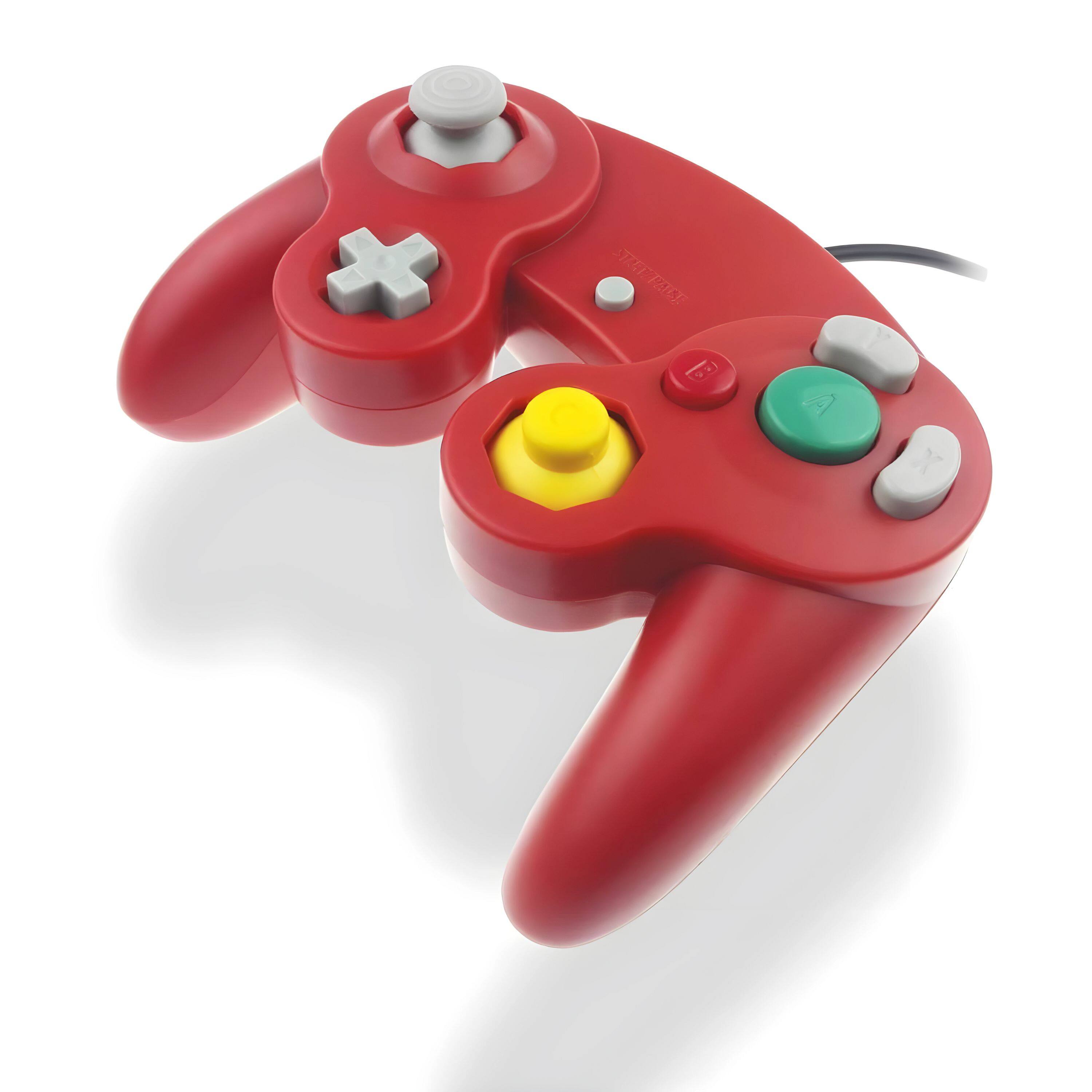 Back. Kitcheniva - Wired Controller Gamepad For Nintendo GameCube GC & Wii U Console - Red.