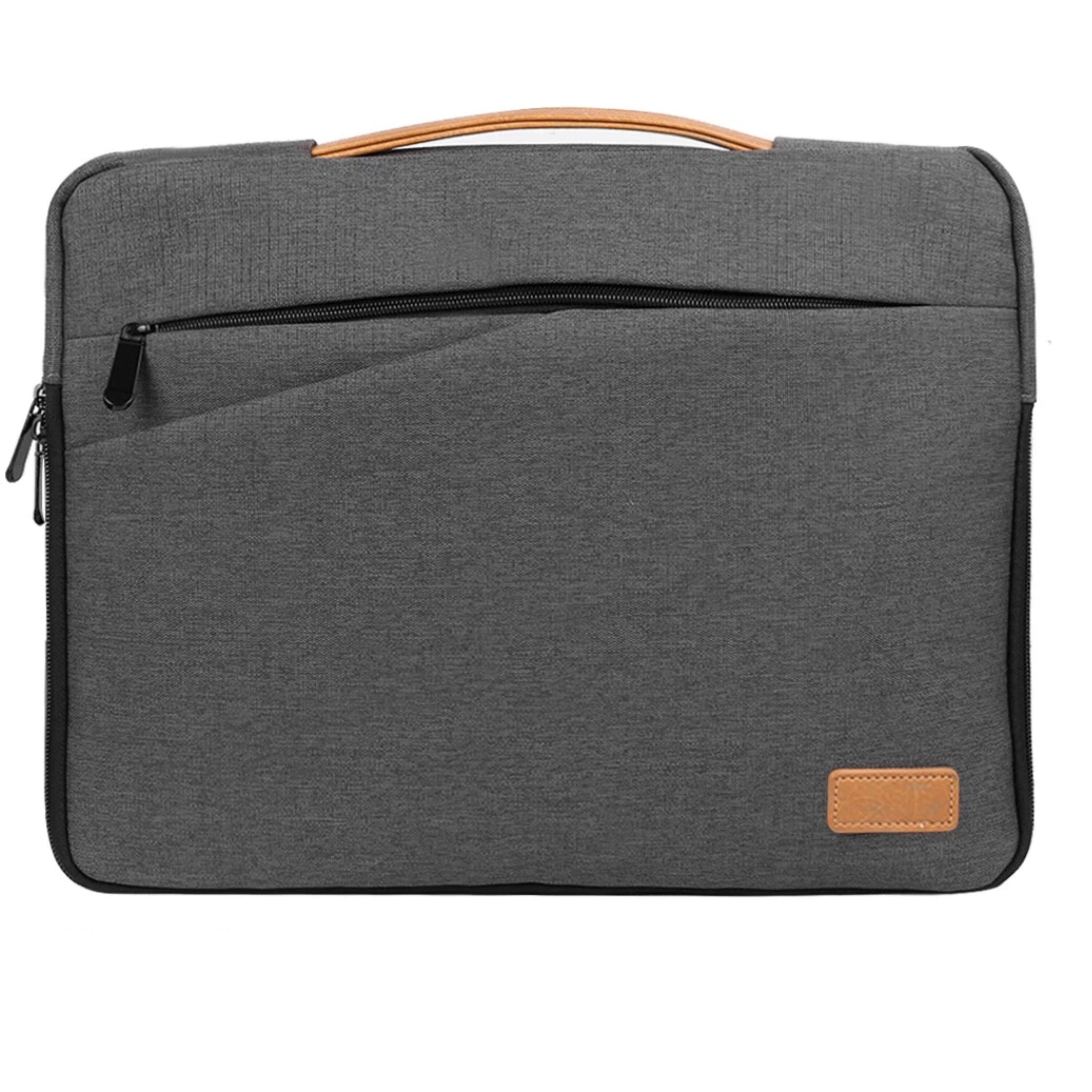 Front. Kitcheniva - Shock Absorbing Sleeve Case Bag For 16" Laptop - Dark Gray.