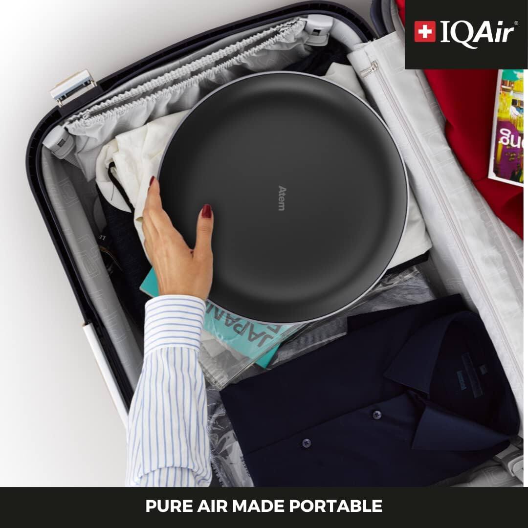 Alt View 15. IQAir - Atem Personal Air Purifier - Black.