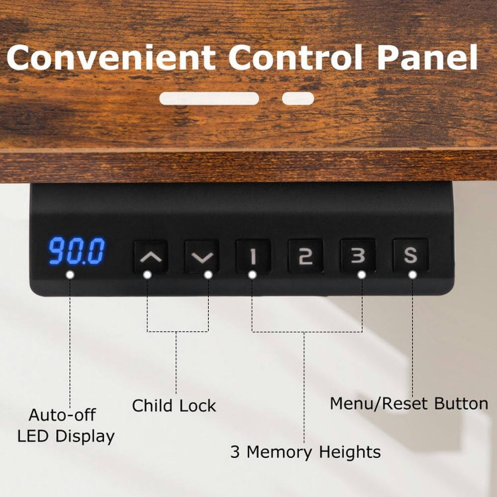Convenient Control Panel

- 90.0
- 1 2 3 S
- Child Lock
- Menu/Reset Button
- Auto-off LED Display
- 3 Memory Heights