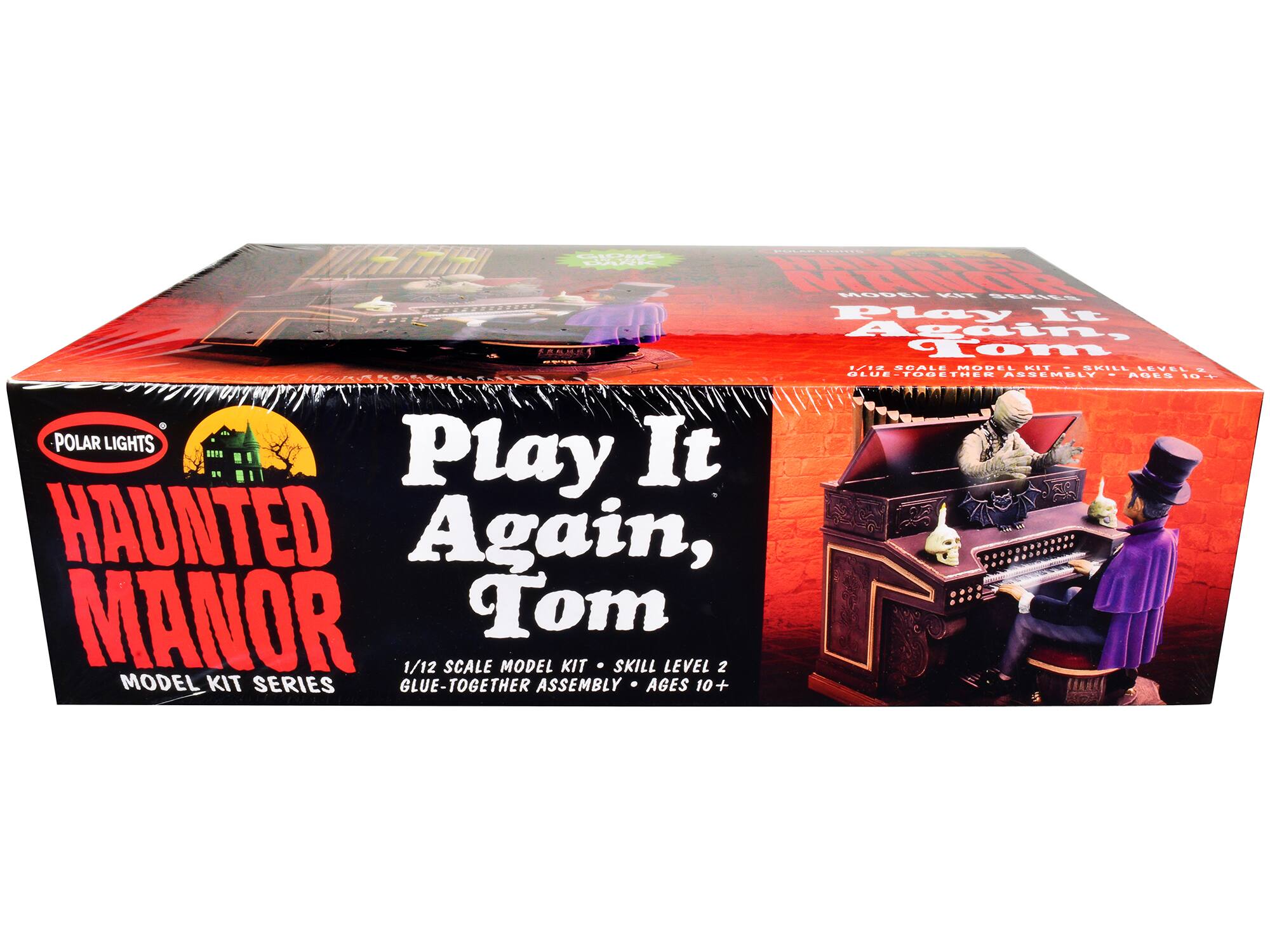 GTAVE - ECC -  - WANTIE S60SL FIY BERLS Play It Again Tom O.E 1.. SUALE MODEL IT KILLLEVE - BLUE STOUE HED ASSEMBLY AGES 10-4  POLAR LIGHTS It Play HAUNTED Again, MANOR. Tom 1/12 SCALE MODEL KIT SKILL LEVEL 2 MODEL KIT SERIES GLUE-TOGETHER ASSEMBLY AGES 10+